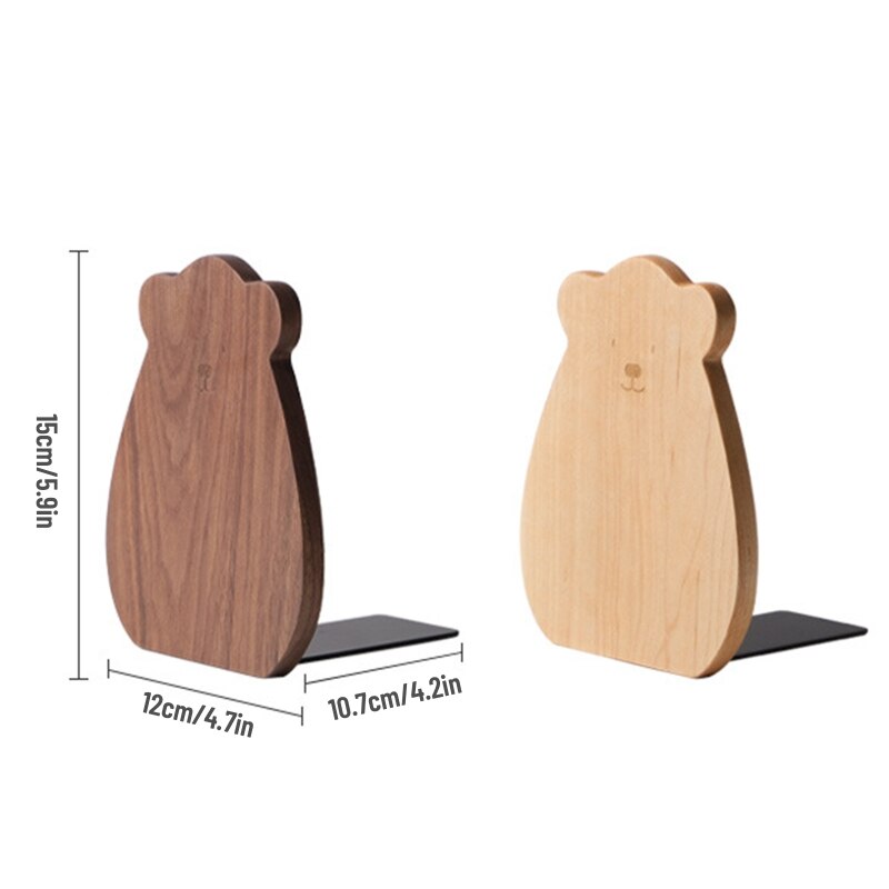 Wooden Bear Bookend