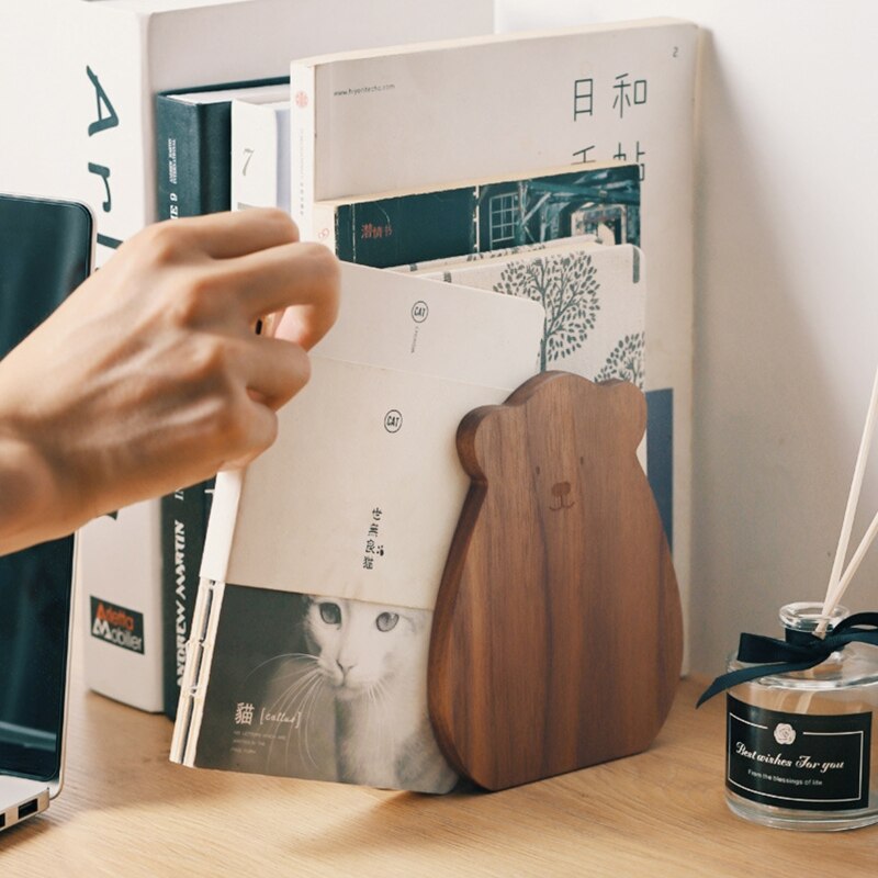 Wooden Bear Bookend