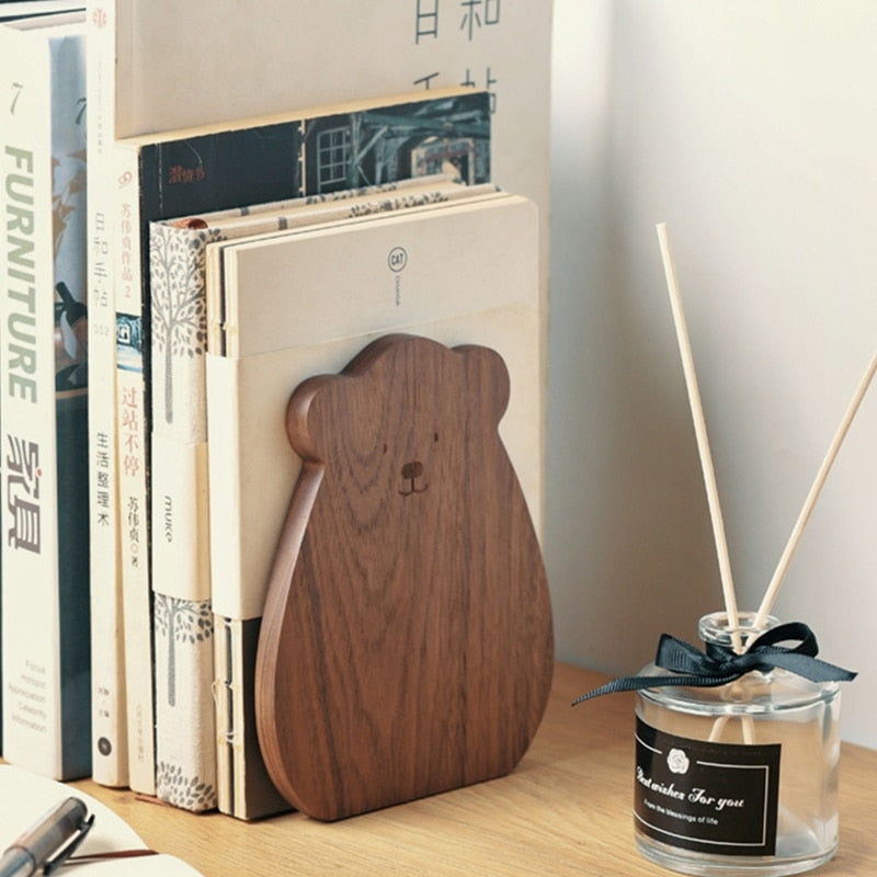 Wooden Bear Bookend