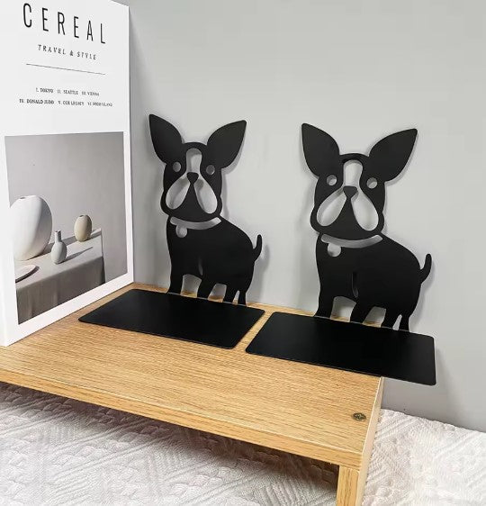 Metal Bulldog Bookend