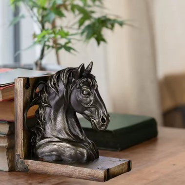Elegant Horse Bookends