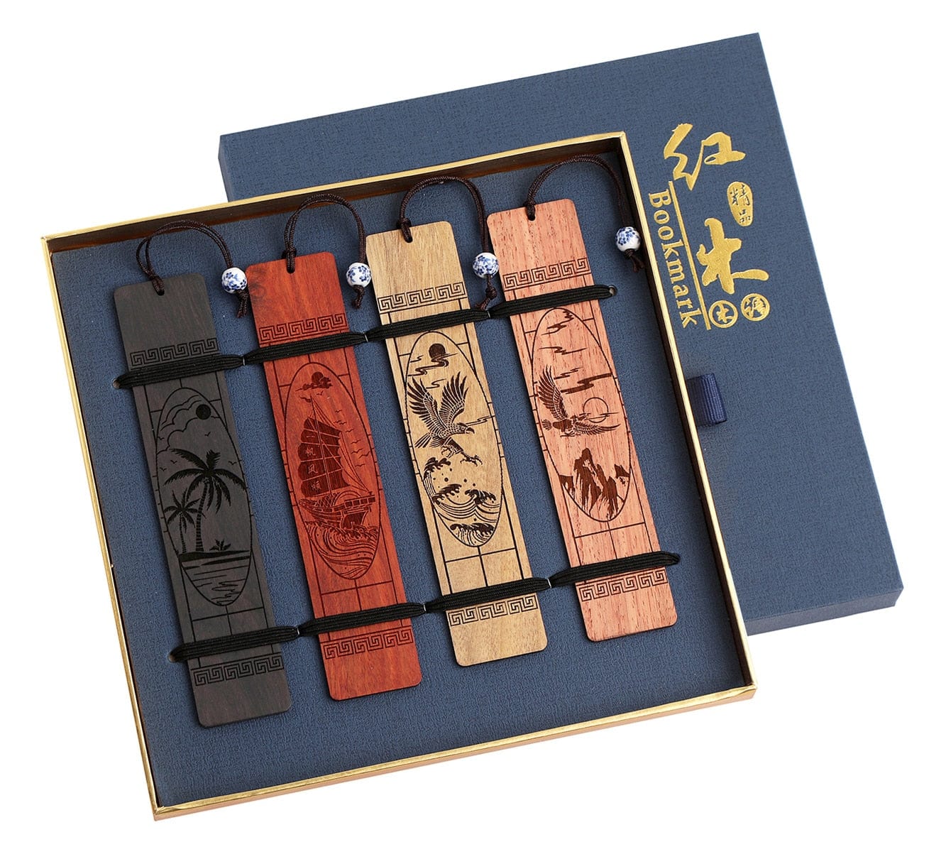 Wooden Bookmark Box
