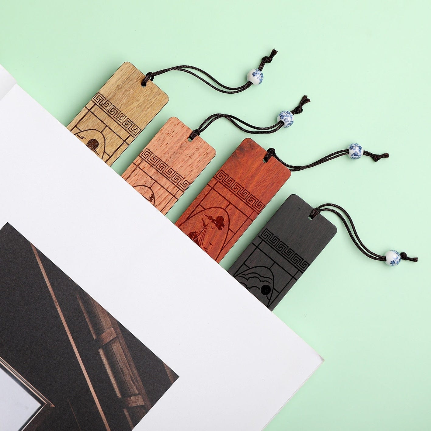 Wooden Bookmark Box