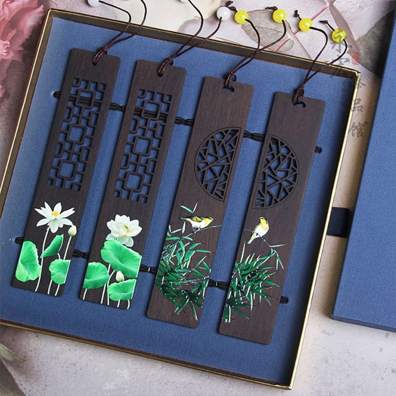 Wooden Bookmark Box