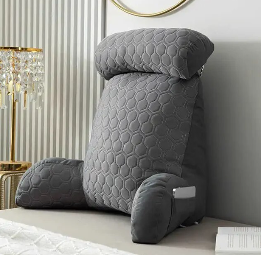 Grey Reading Pillow