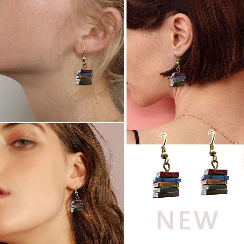Book Earrings