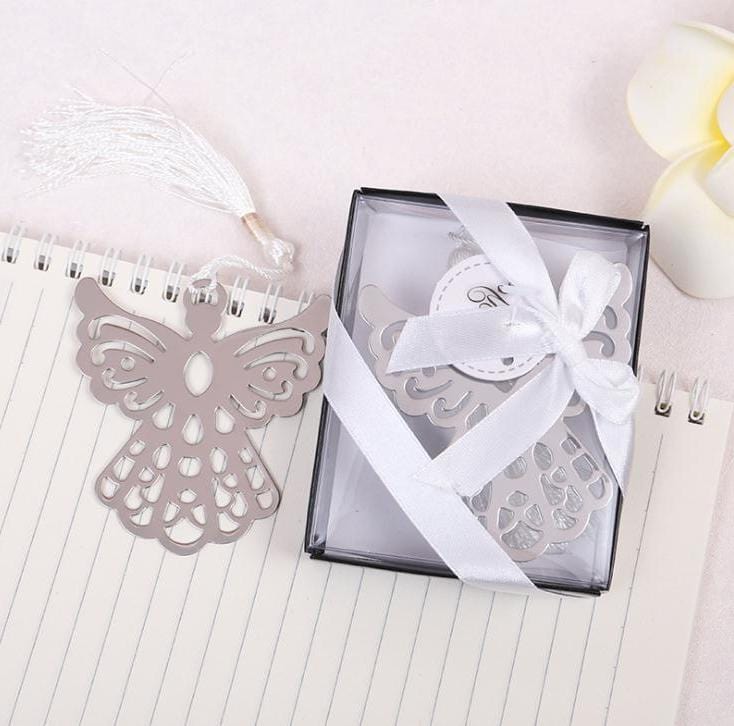 Silver Metal Guardian Angel Bookmark