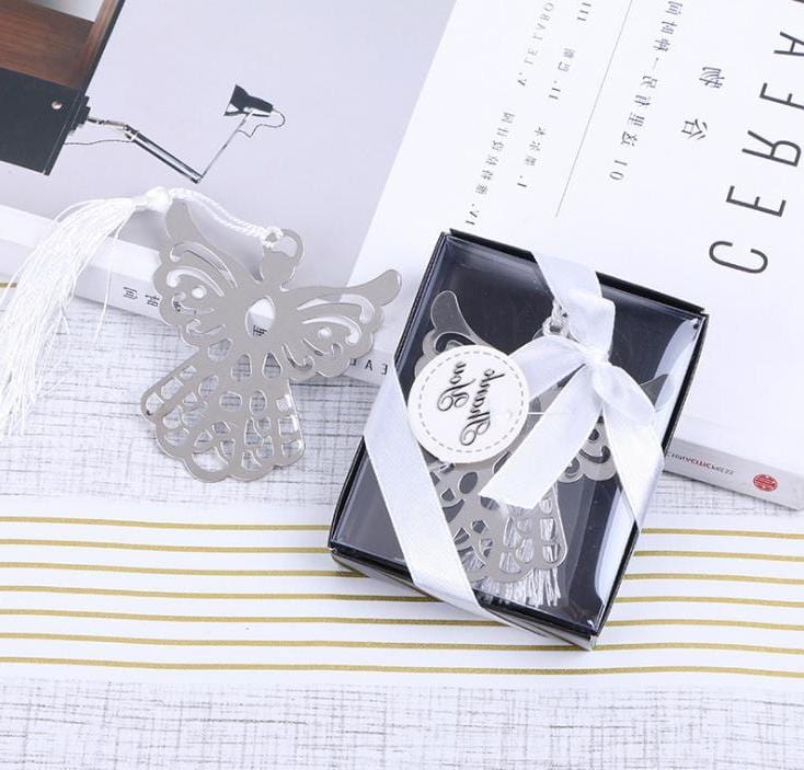 Silver Metal Guardian Angel Bookmark