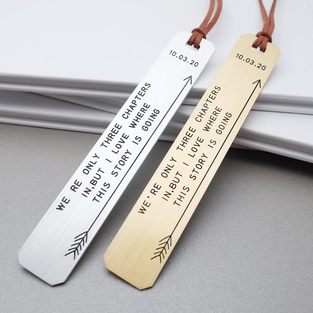 Personalized Engraved Metal Bookmark