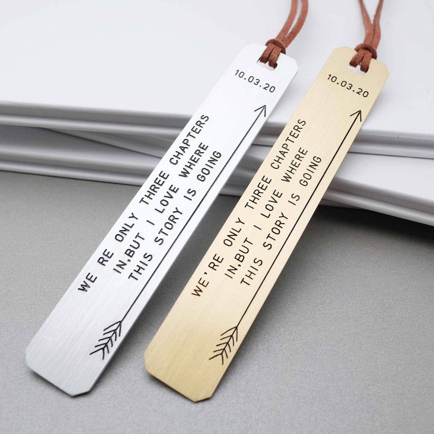 Personalized Engraved Metal Bookmark