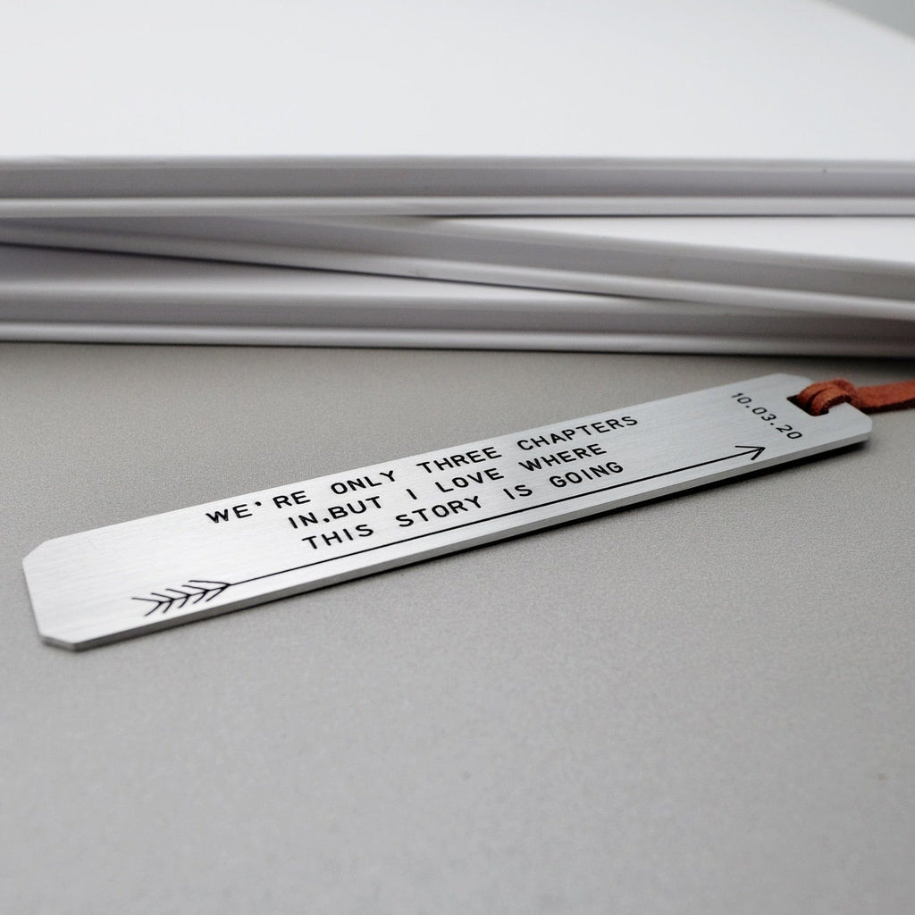 Personalized Engraved Metal Bookmark