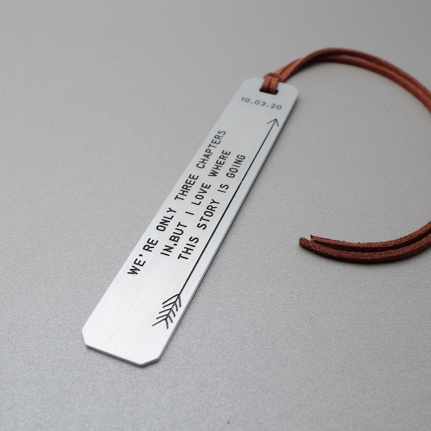 Personalized Engraved Metal Bookmark
