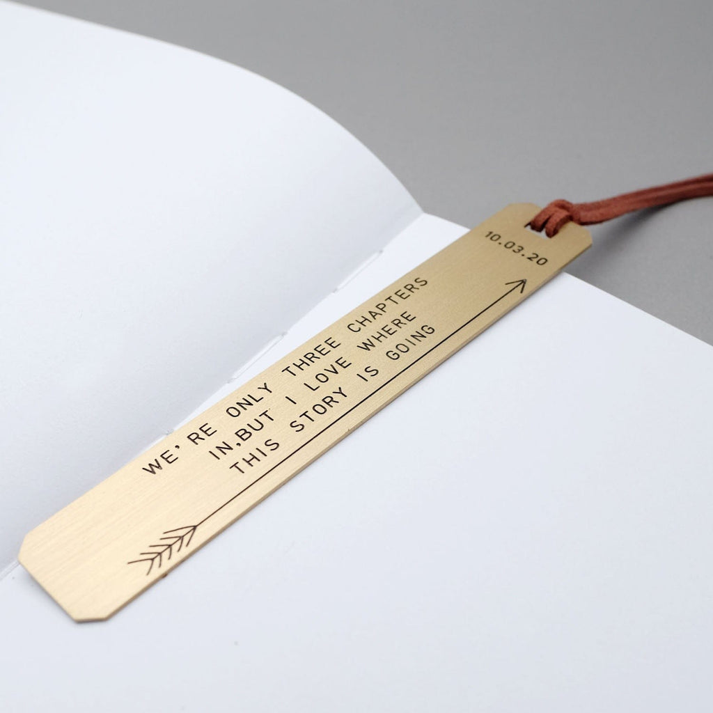 Personalized Engraved Metal Bookmark
