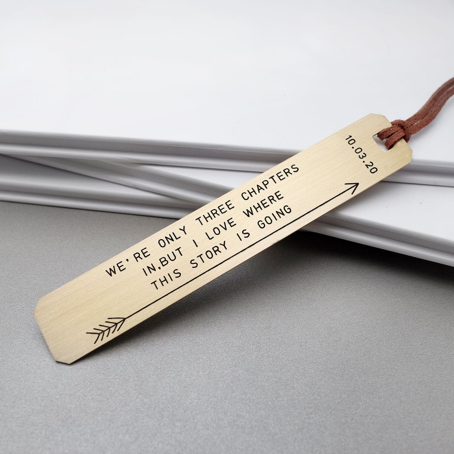 Personalized Engraved Metal Bookmark