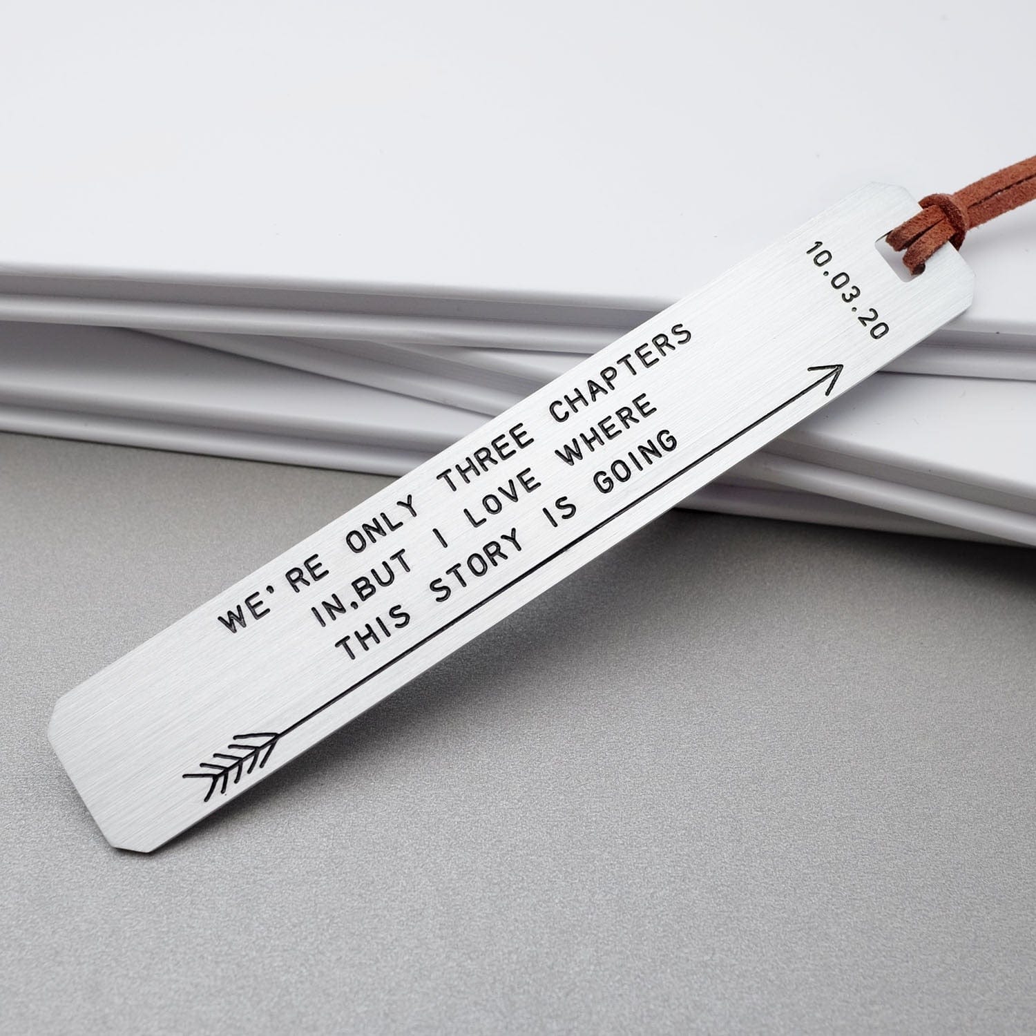 Personalized Engraved Metal Bookmark