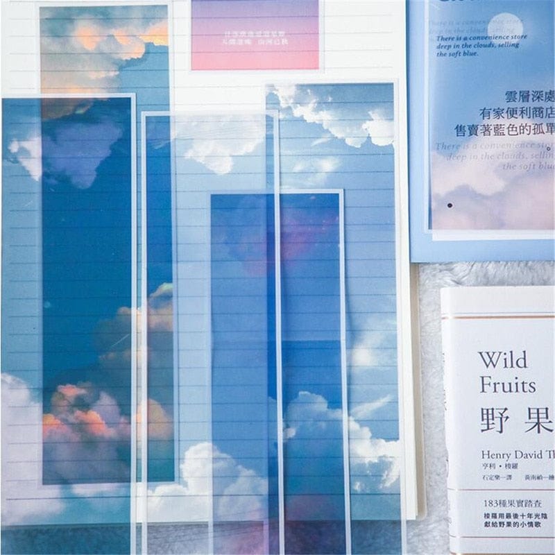 Transparent Blue Cloud Bookmark