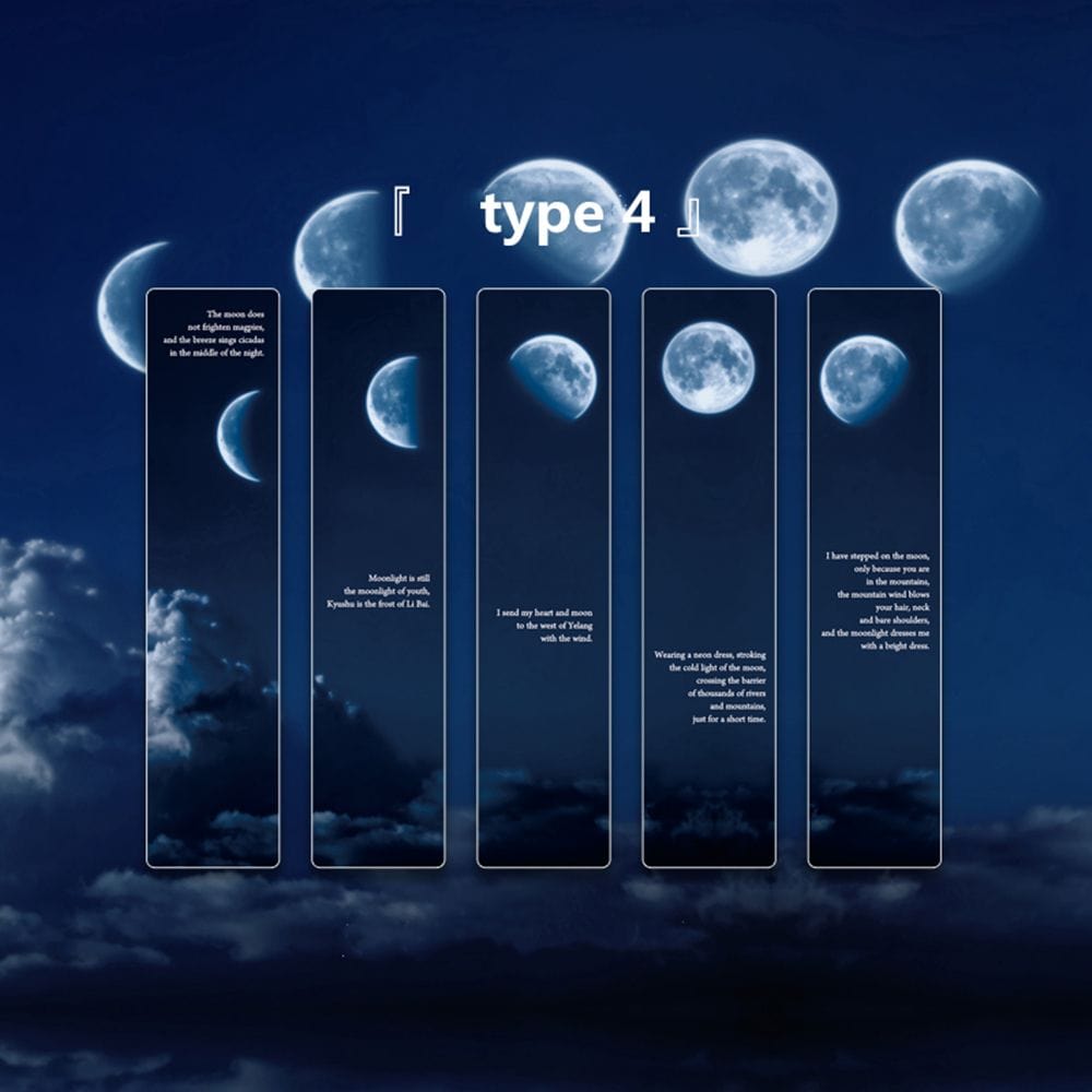 Moon and Earth Photography Bookmark