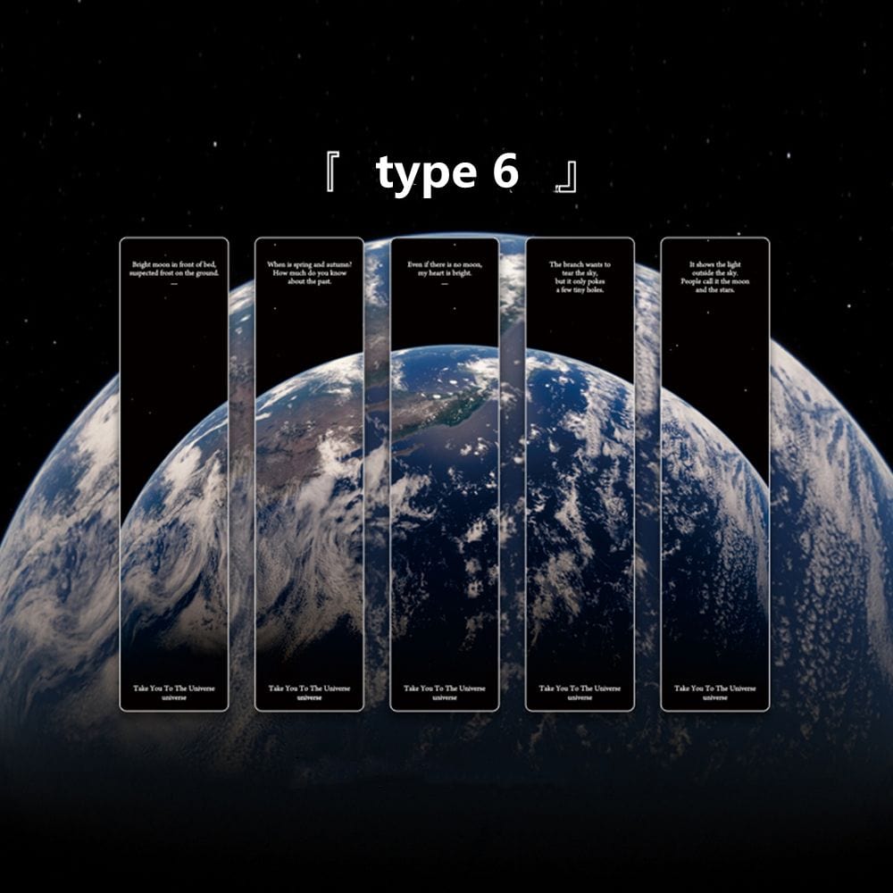 Moon and Earth Photography Bookmark
