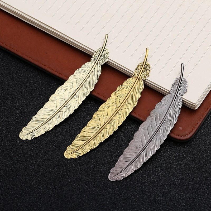 Metal Feather Bookmark