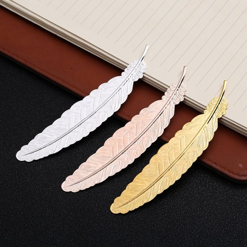 Metal Feather Bookmark