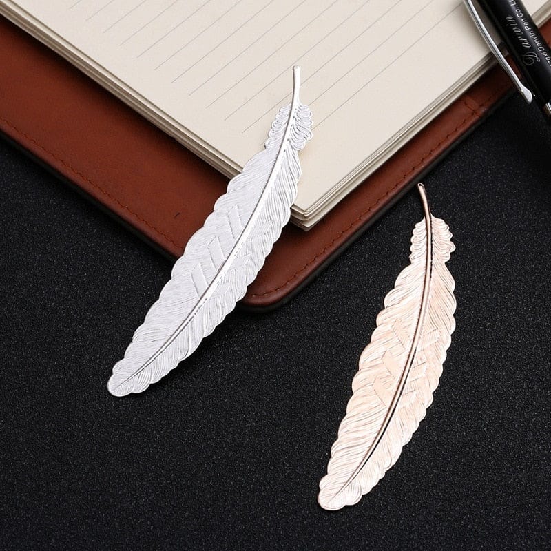 Metal Feather Bookmark