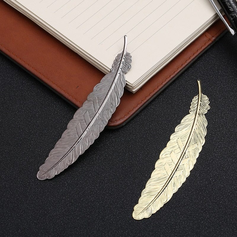 Metal Feather Bookmark