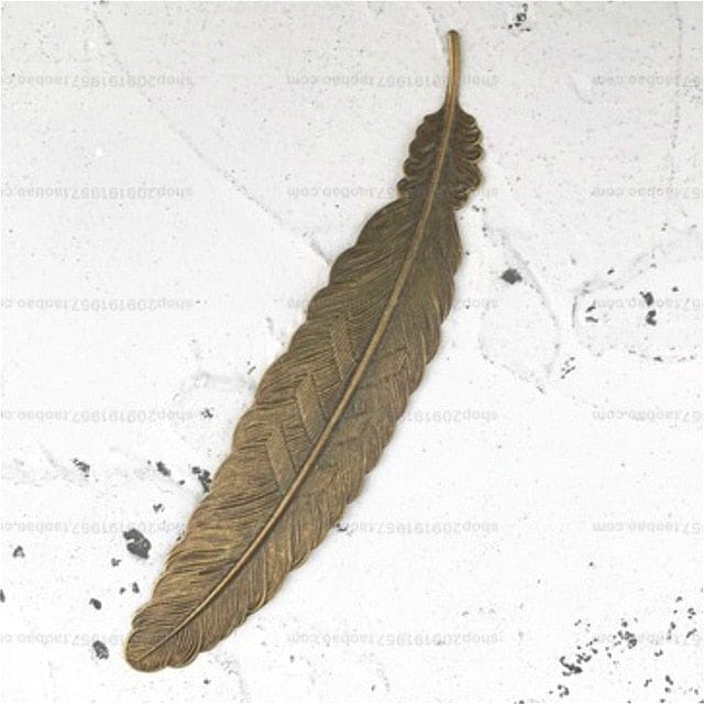 Metal Feather Bookmark