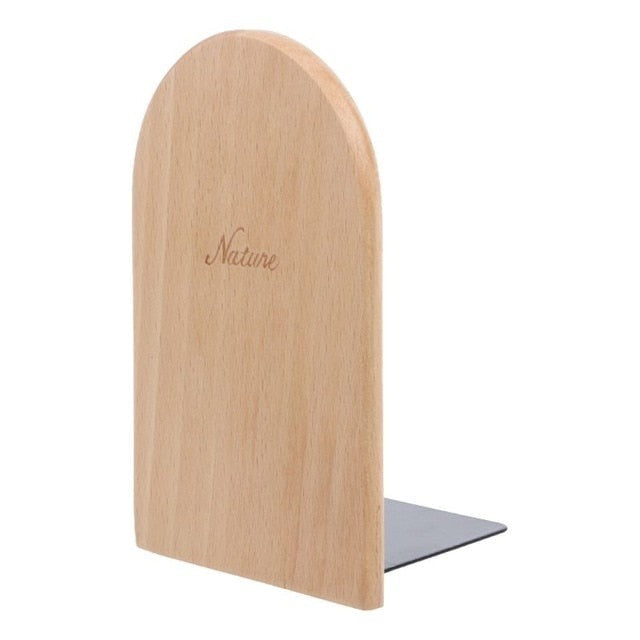 Rounded Wooden Bookend