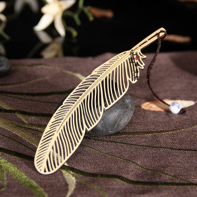 White Feather Bookmark