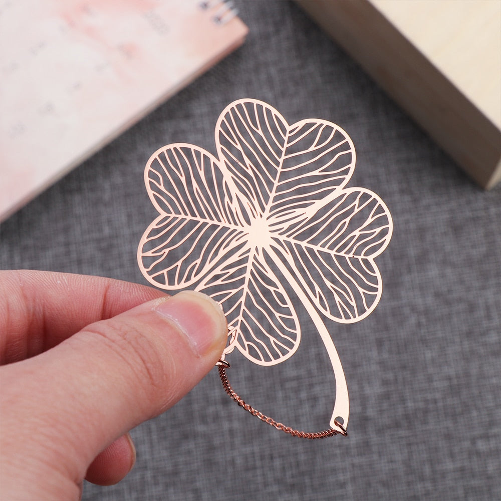 Metal Clover Bookmark