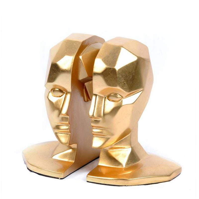 Golden Head Bookend