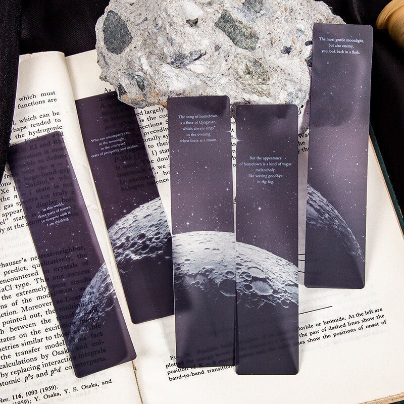 5 Moon Bookmarks