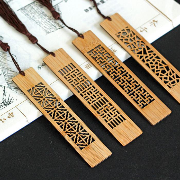 Geometric Wooden Bookmarks