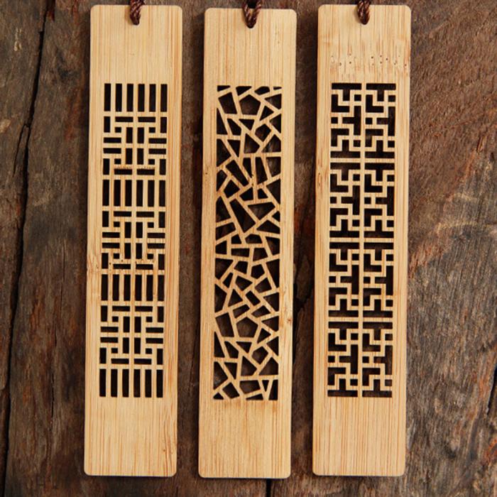Geometric Wooden Bookmarks