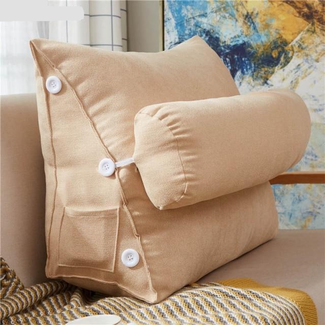 Beige Triangular Pillow