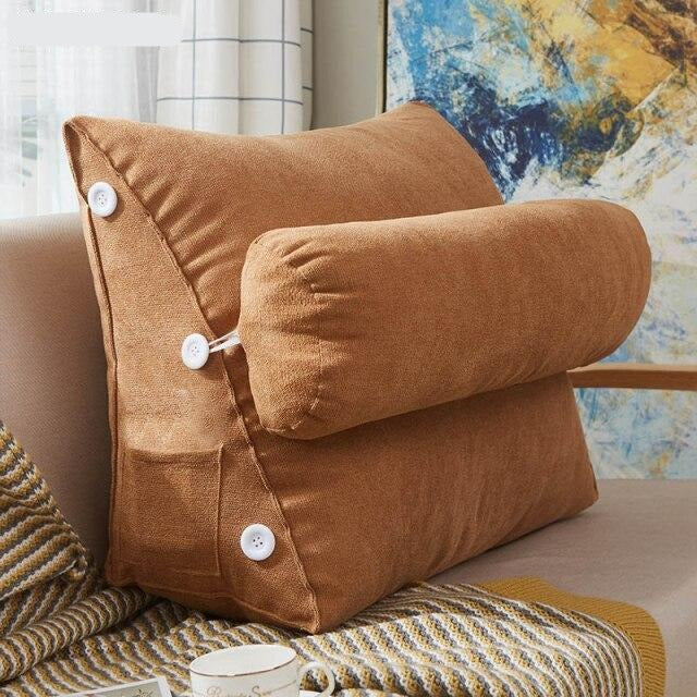 Orange Triangular Pillow