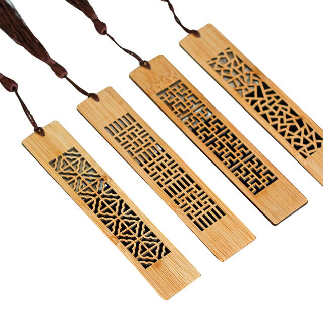 Geometric Wooden Bookmarks