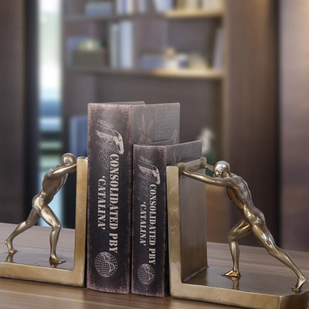 Bookend Sculpture Man
