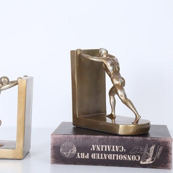 Bookend Sculpture Man