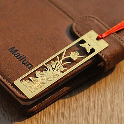 Set of 4 Gold Bookmarks