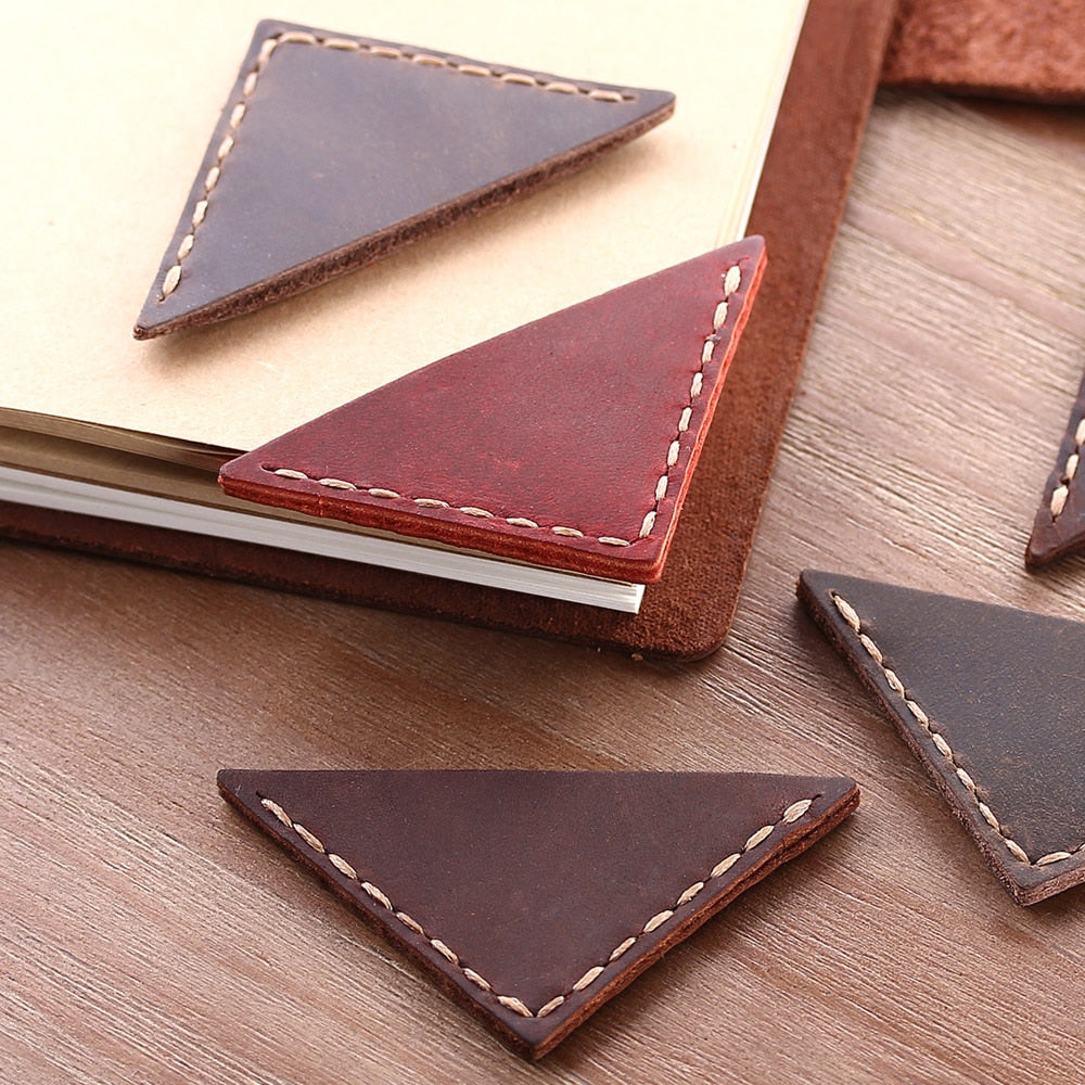 Leather Corner Bookmark