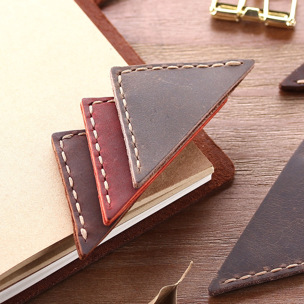 Leather Corner Bookmark