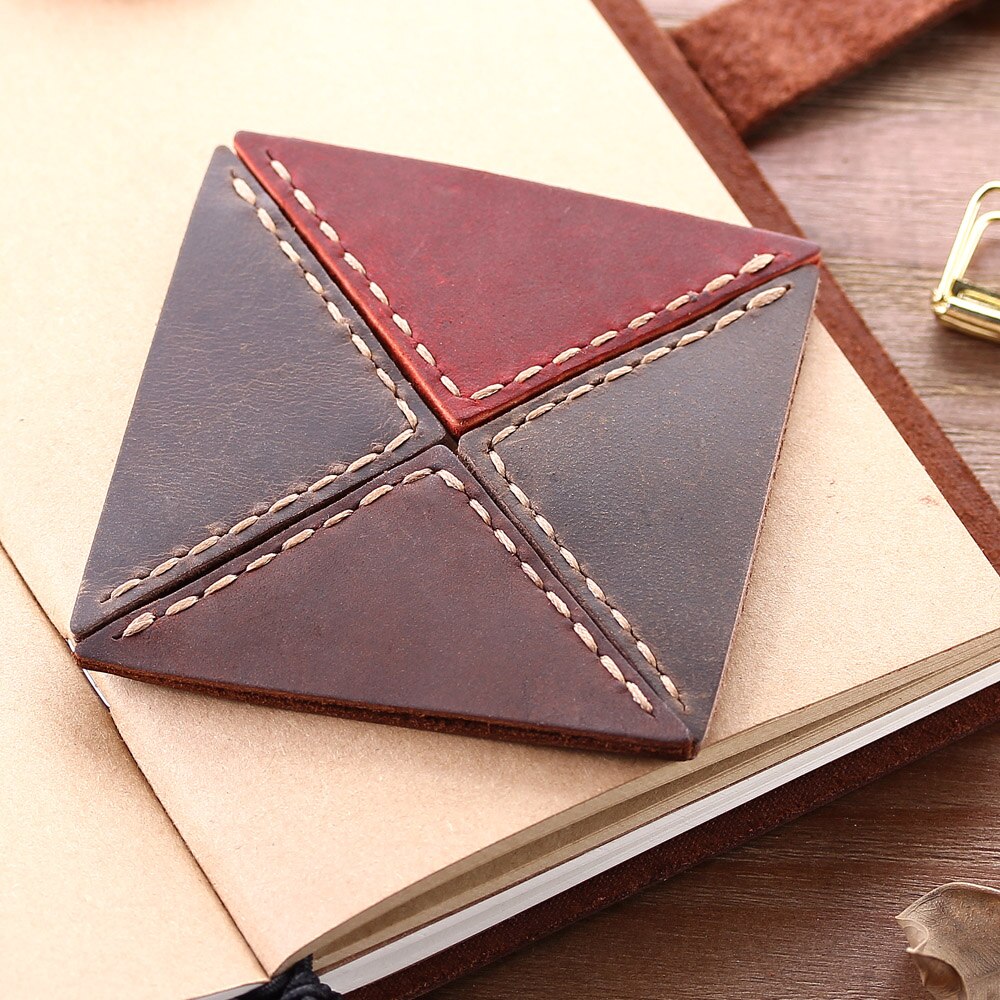 Leather Corner Bookmark