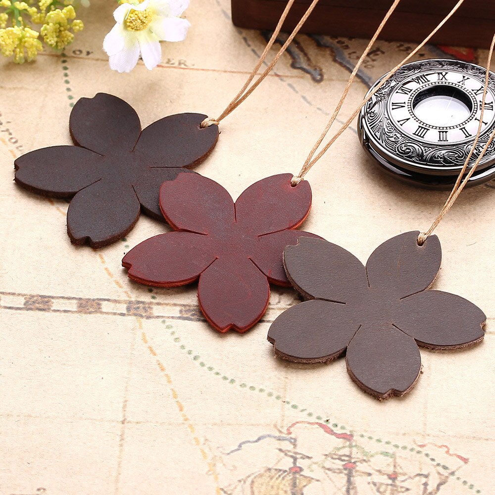 Leather Flower Bookmark