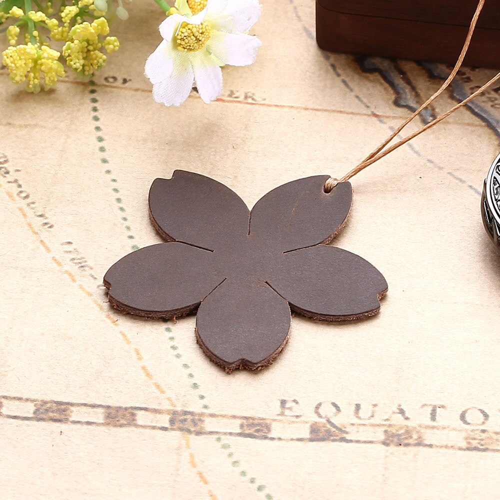 Leather Flower Bookmark