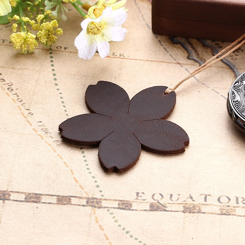 Leather Flower Bookmark
