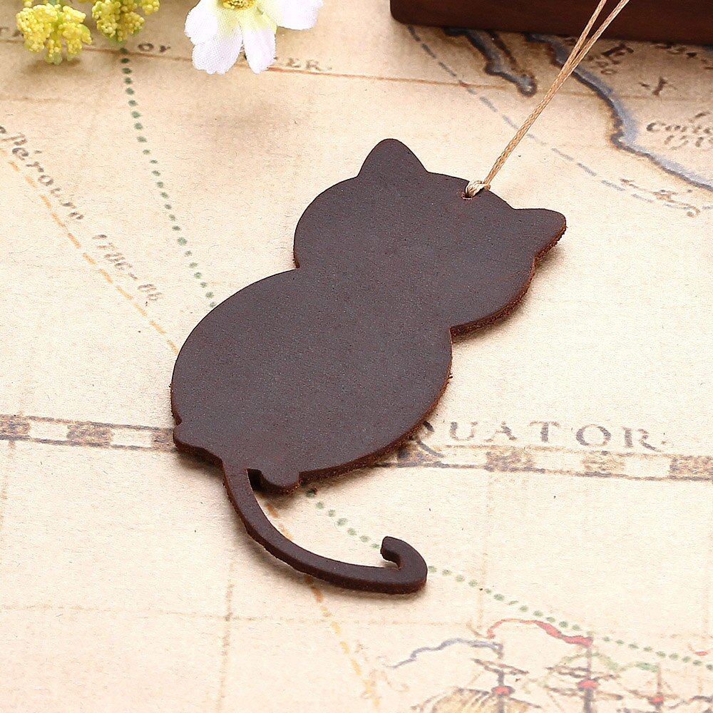Leather Cat Bookmark