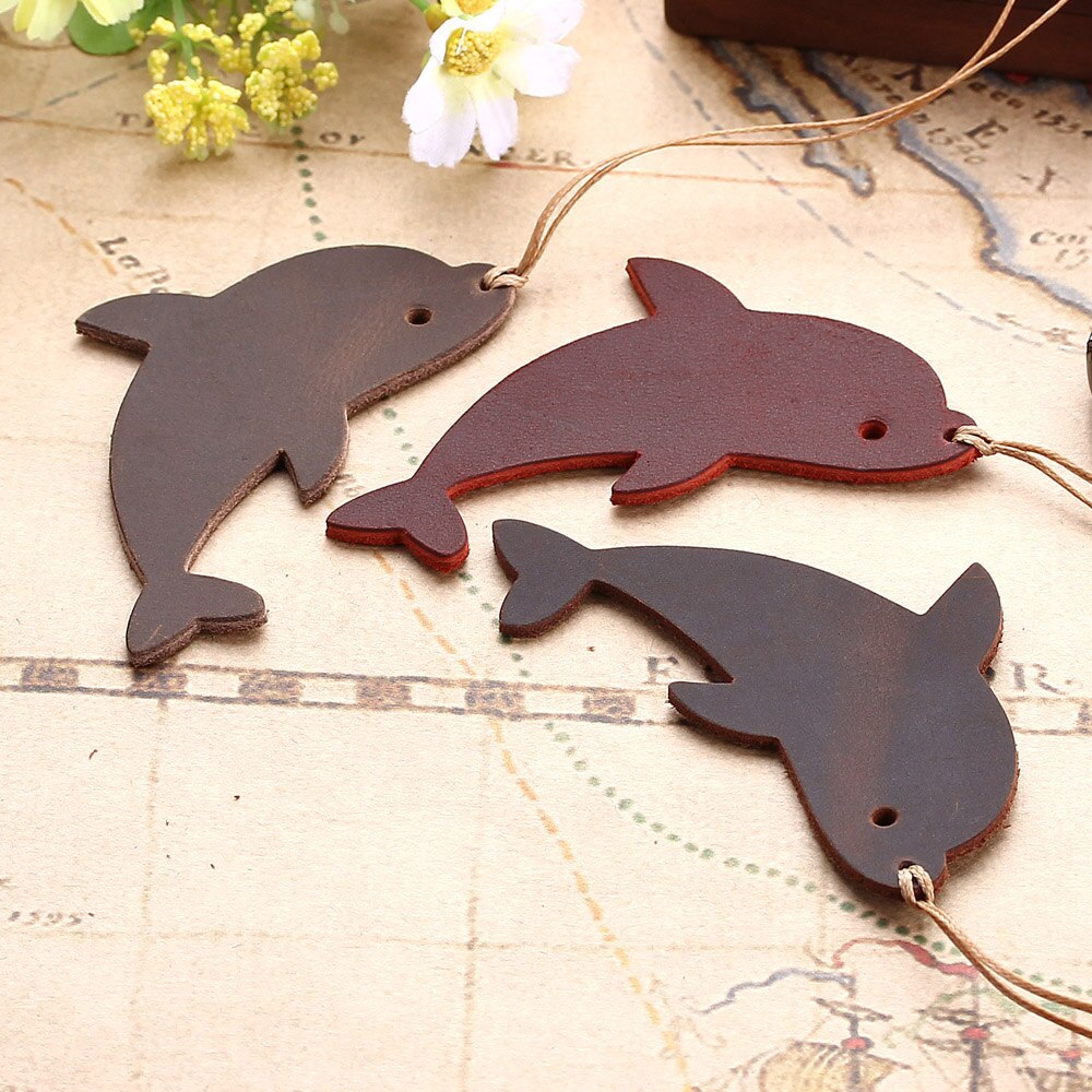 Leather Dolphin Bookmark