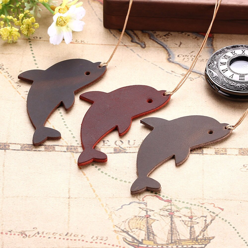 Leather Dolphin Bookmark