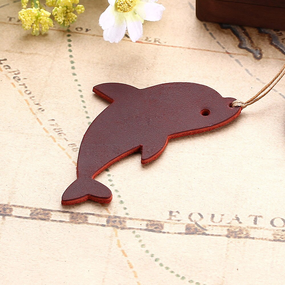 Leather Dolphin Bookmark